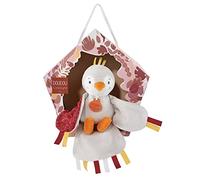Doudou et Compagnie - Doudou Oiseau Cui-Cui Sonore - Terracotta - DC4048 | Collection La Colline aux Oiseaux - Fait Cui-Cui Quand On le Secoue - Étiquettes Rubans - Avec Boîte Cadeau - Idée Cadeau