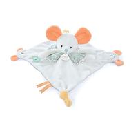 Doudou et Compagnie Doudou Les Petits Futés Souris marionnette à doigt beige 30 cm DC4055