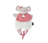 Doudou et Compagnie – Doudou amusette Souris – Rose et blanc