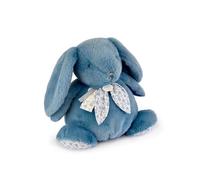 Doudou et Compagnie - Grande Peluche Lapin Doudou Pantin Bleu 42cm - Doudou Peluche Douce pour Bébé dès la Naissance - Idée Cadeau - Garantie Doudou Perdu - DC4248
