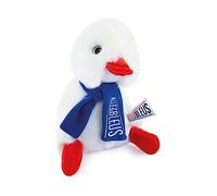 Doudou et Compagnie Peluche Cocorico JO Paris 2024 JO2455 20 cm blanc écharpe bleue Allez les Bleus