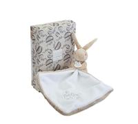 Doudou et Compagnie - Lapin Beige avec Fleur - Peluche Bébé Mixte Ultra Douce dès la Naissance - avec Boîte Cadeau pour Offrir - Garantie Perdu - DC4364
