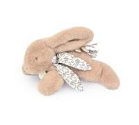 Doudou et Compagnie - LAPIN DOUDOU - Peluche Doudou Lapin Habillée d'un Foulard en Lin - Beige Sable - 29 cm - Pour Enfants dès la Naissance - Garantie Doudou Perdu - Avec Boite Cadeau- DC4144
