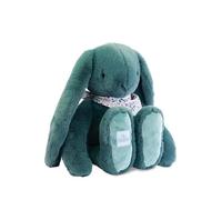 Doudou et Compagnie - Lapin Fleurette Eucalyptus 50 cm - Peluche Verte Ultra Douce - Doudou Bébé Naissance - Foulard Fleuri - Lavable Machine - Cadeau Naissance - DC4308