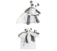 Doudou et Compagnie Lot : 1 Peluche Panda Avec Doudou Mouchoir + 1 Doudou Panda Attrape-Rêves - Pack Cadeau Naissance Mixte - Doudous Adorables et Extra Doux - Garantie Doudou Perdu