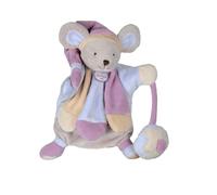 W1. DOUDOU ET COMPAGNIE MARIONNETTE CHAT BLEU GRIS DC2385 orange vert NEUF