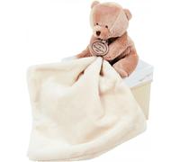 Doudou et Compagnie - Doudou Ours Mouchoir - Boîte en Forme de Fleur - Marron - 10 Cm - Idée Cadeau de Naissance Fille et Garçon - Garantie Doudou Perdu - 302