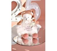 DOUDOU ET COMPAGNIE - Ours Rose Cape Édition 25 Ans - Doudou Peluche Bébé Ultra Doux avec Boîte Cadeau pour Offrir - Idée Cadeau Naissance Fille - Polyester - Garantie Doudou Perdu - DC4331