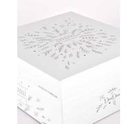 DOUDOU ET COMPAGNIE - Pantin d’Activités Ours ARGENT 25 Ans - Doudou Bébé avec Anneau et Tissus Sensoriels - Garantie Doudou Perdu - Idée Cadeau Naissance Mixte Enfants - Jouet Éveil Doux - DC4338
