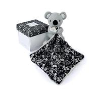 DOUDOU ET COMPAGNIE - Pantin Koala Gris Avec Doudou Vice Versa - 12 cm - Collection Boh’aime - Dès la Naissance - Jolie Boîte Cadeau Fleur Incluse - Garantie Doudou Perdu - Idée Cadeau Bébé - DC4015