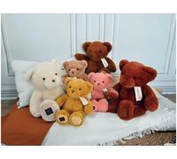 Histoire d'Ours - Grande Peluche Ours - Le Nounours - Cannelle - 40 cm - Grosse Peluche Super Douce à Caliner pour les Enfants - Idée Cadeau de Naissance Bébé, Noël et Anniversaire - HO3236