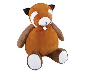 Doudou et Compagnie - Peluche Géante Panda Roux - Marron - 100 cm Taille XXL - Très Grande Peluche - Idée Cadeau Naissance pour Enfants Filles et Garçons - Collection Unicef - DC4065