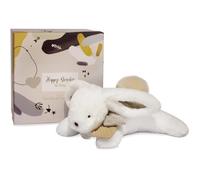 Doudou et Compagnie Pantin Happy Wild Pompon Naturel 25 cm