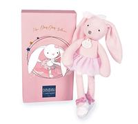 DOUDOU ET COMPAGNIE - Peluche Lapin Tutu Danseuse - 30 cm - Rose Pastel - Collection Mon Doudou Ballerine - Peluche très Douce - Idée Cadeau Enfants - Boite Cadeau -Garantie Doudou Perdu - DC3972