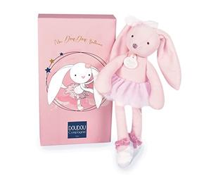 DOUDOU ET COMPAGNIE - Peluche Lapin Tutu Danseuse - 30 cm - Rose Pastel - Collection Mon Doudou Ballerine - Peluche très Douce - Idée Cadeau Enfants - Boite Cadeau -Garantie Doudou Perdu - DC3972