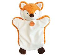 DOUDOU ET COMPAGNIE - Peluche Marionnette Renard - 25 cm - Orange - Collection Marionnette Sauvage - Marionnette À Main Ultra Douce - Idée Cadeau pour Enfant - Garantie Doudou Perdu - DC3616