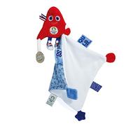 Doudou et Compagnie - Peluche Mascotte Officielle des Jeux Olympiques de Paris 2024 - Doudou Mouchoir avec Peluche Phryge - Doudou de Champion - Dès la Naissance - pour Bébé - 14 Cm - JO2420