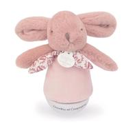 Doudou et Compagnie Peluche musicale Lapin Culbuto DC4194 - Veilleuse multicolore & boîte à musique rose