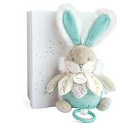 Coffret peluche musicale vert amande Lapin de sucre (20 cm)