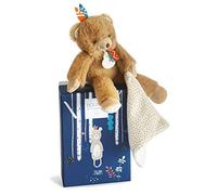 Doudou et Compagnie - Peluche Ours Avec Doudou - 21 cm - Marron - Tiwipi - DC3630