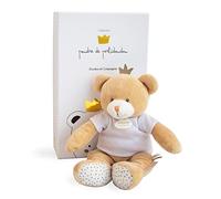 Doudou et Compagnie - Peluche Ourson - Ours Petit Roi - 25 cm - Miel - Idée Cadeau De Naissance - DC3518