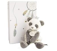 Doudou et Compagnie - Peluche Panda - 20 cm - Collection Attrape-Rêves - Peluche Douceur Poétique - avec Boite Cadeau - Idée Cadeau Naissance ou Anniversaire - Garantie Doudou Perdu - DC3540