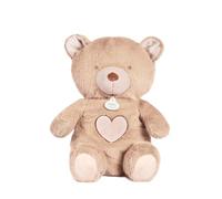 Doudou et Compagnie - Peluche Respirante Ours Respi'RÊVES - 28 cm - Doudou Musical Lumineux avec Mouvement de Respiration - Aide au Sommeil et Relaxation - Cadeau Naissance Mixte - DC4684