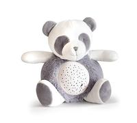 Doudou et Compagnie - Peluche Veilleuse Panda pour Enfants - Couleur Gris - 20 cm - Veilleuse Musicale Lumineuse - 3 Lumières - Bruit Doux de Nature - Idée Cadeau Bébé Naissance - DC3693