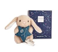 Doudou et Compagnie - Petit Doudou Lapin Cancer 12 cm - Doudou Bébé Collection Astro - Signe Astrologique Brodé et Étoile Molletonnée - Idée Cadeau Naissance Bébé Fille Garçon Doux - DC4654