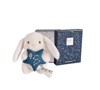 Doudou et Compagnie - Petit Doudou Lapin Lion 12 cm - Doudou Bébé Collection Astro - Constellation Brodée & Étoile Molletonnée - Idée Cadeau Naissance Maternité Fille Garçon Doux - DC4655