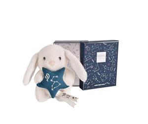 Doudou et Compagnie - Petit Doudou Lapin Lion 12 cm - Doudou Bébé Collection Astro - Constellation Brodée & Étoile Molletonnée - Idée Cadeau Naissance Maternité Fille Garçon Doux - DC4655