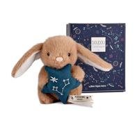 Doudou et Compagnie - Petit Doudou Lapin Poissons 12 cm - Peluche Bébé Collection Astro - Constellation Brodée & Étoile - Idée Cadeau Naissance Bébé Fille Garçon Premier Doudou Doux - DC4662