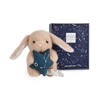 Doudou et Compagnie - Petit Doudou Lapin Taureau 12 cm - Doudou Bébé Collection Astro - Constellation Brodée & Étoile - Idée Cadeau Naissance Bébé Fille Garçon Peluche Réconfortante - DC4652
