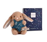 Doudou et Compagnie - Petit Doudou Lapin Verseau 12 cm - Doudou Bébé Collection Astro avec Constellation Brodée - Idée Cadeau Naissance Bébé Fille Garçon Premier Peluche Tout Douce - DC4661