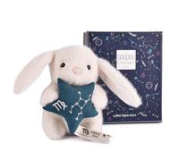 Doudou et Compagnie - Petit Doudou Lapin Vierge 12 cm - Doudou Bébé Collection Astro - Constellation Brodée & Étoile - Idée Cadeau Naissance Bébé Fille Garçon - Peluche Toute Douce - DC4656
