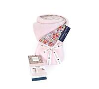 Doudou et Compagnie - Plaid Douceur BOH'AIME Faon - 70x100 cm - Recto coton, verso peluche rose