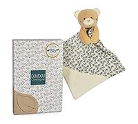 Doudou et Compagnie - Pollen l'abeille Bio - Doudou bébé ours - Boite cadeau - 20 cm - Cadeau de naissance - Jaune et beige - DC3842 - Modèle aléatoire