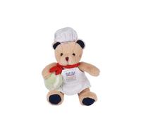 Doudou et Compagnie - Porte-Clés Ours Pâtissier - Macaron - 15 cm - SP4520 | Ours Beige avec Toque et Macaron Vert - Souvenir Paris Peluche - Accessoire Multi-Usage - Cadeau Peluche Enfant et Adulte