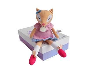 Doudou et Compagnie - Poupée Chiffon Fille - Poupée Renarde - 26 cm - Rose - Fais Un Voeu - DC3397