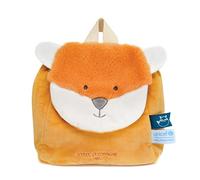 Doudou et Compagnie - Sac à Dos Renard - UNICEF - 20 x 20 x 10 Cm - Fermeture Velcro - Sangles Réglables - Orange - Idée Cadeau de Naissance Fille et Garçon - À Partir de 18 Mois - DC3831