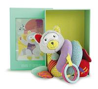 Doudou et Compagnie - Spirale d'Activités Bébé - Jouet d'éveil - Raton Laveur - 35 cm - Gris - DC3101