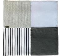 Doudou et Compagnie Tapis d'éveil bébé Tapidou DC3710 Tapis mosaïque 100 x 100 cm Gris/Blanc