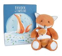 Doudou et Compagnie – Doudou Renard UNICEF Bébé et Moi – 25 cm Orange – boîte cadeau DC3790