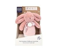 Peluche musicale Lapin Culbuto Rose