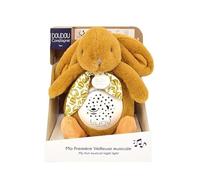 Veilleuse musicale Lapin jaune moutarde Multicolore G
