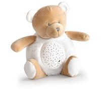 DOUDOU ET COMPAGNIE - Veilleuse Peluche Ours Musicale et Lumineuse pour Enfant - Avec 3 Lumières - Taille 20 cm - Collection Unicef - Marron Doux - Idée Cadeau Dès La Naissance - DC3692