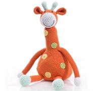 Doudou Girafe 32cm Pebble® Maille Crochet Coton Bio - Doudou Bébé Bio