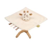 Nattou Doudou plat Girafe en polyester 39 x 39 cm Compagnon de route dès la naissance Teddy blanc