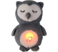 Doudou Hibou Respirant avec 4 Intensités de Lumière et Musique, Gris - Jouet Apaisant pour Enfant Gris