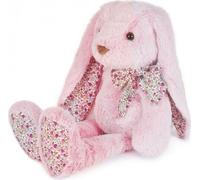 Doudou Histoire d'Ours Ami en peluche lapin rose 50 cm